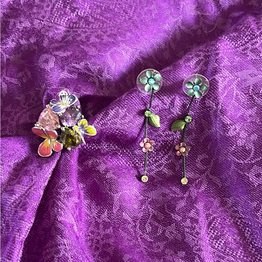 Parke Lane ring with matching (no brand) earrings